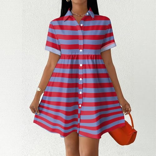 Robe chemise femme ample boutonnée devant pour un confort absolu