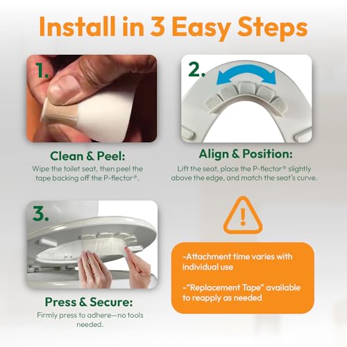 P-Flector 001 ® Urine Guard For Toilet Seat - Pee Splash Guard For Potty-Training Kids thumb #5