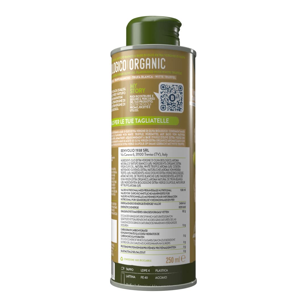 BENVOLIO - Huiles d'liOve Extra Vierges Aromatisées Biologiques | 250 ml | (Truffe blanche) - 4