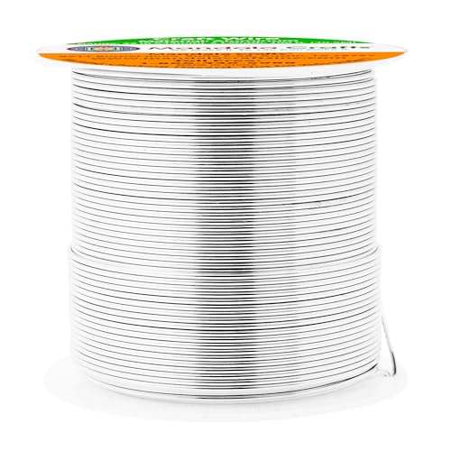 Image of Mandala Crafts 22 Gauge Silver Tone Anodized Aluminum Craft Wire, 100 FT | Colored, Flexible, Bendable, for Bonsai, Armature, Sculpting, Wire Wrapping, Jewelry Making, Weather & Tarnish Resistant