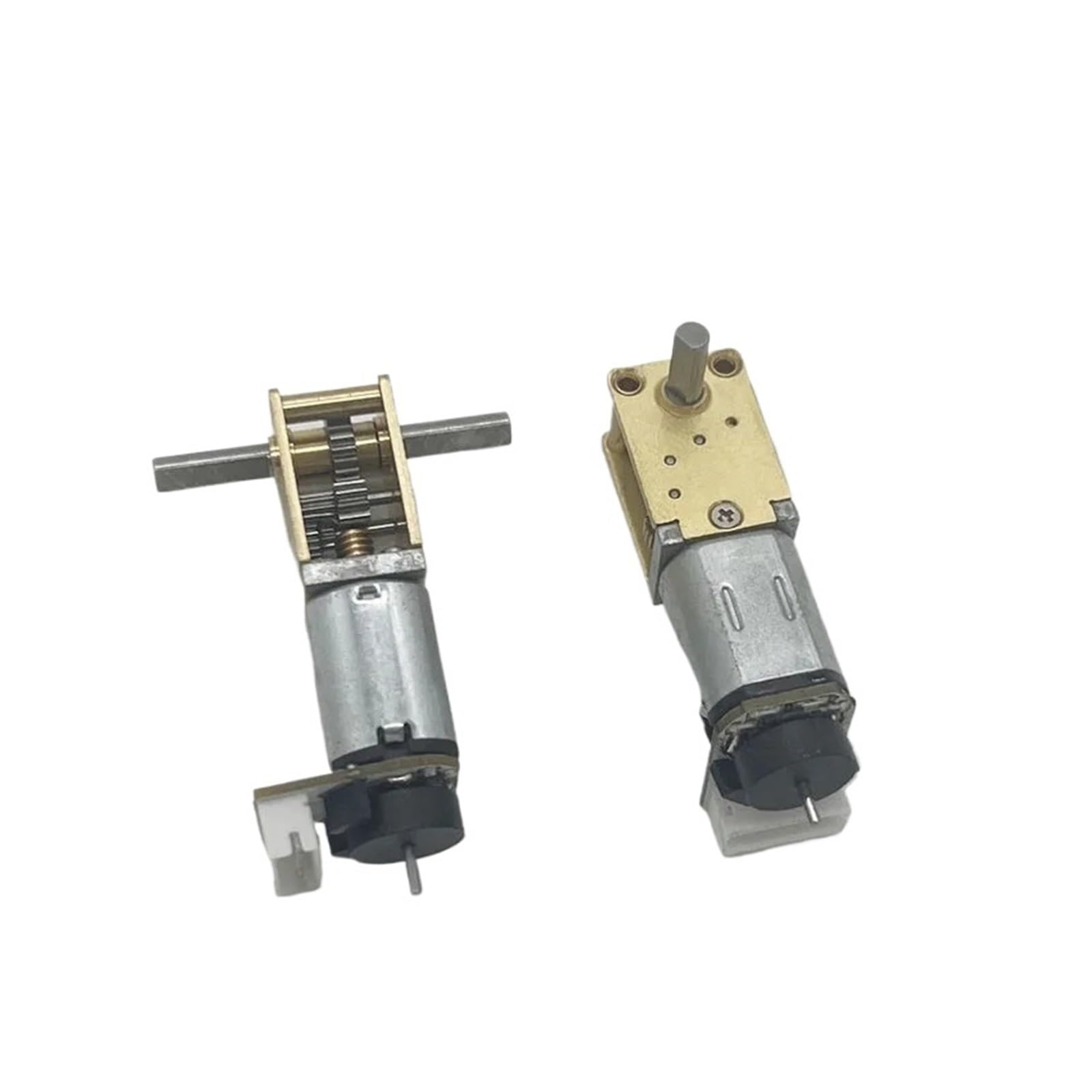 POWTAXBJGD Dual/Single Shaft N20 Gear Moror Reducer Low Speed 4~380RPM Engine Robot DC Metal Motors with Encoder(34 to136rpm D Shaft)