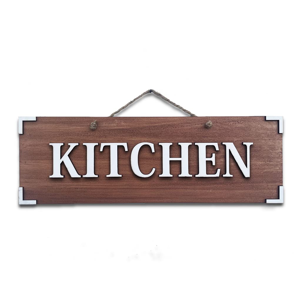Chalk My Theme Wooden Kitchen Sign Board Door and Wall Hanging | Kitchen Interior for Home, Office, Hotel, Café, and Restaurant | Kitchen Décor | Kitchen Decoration Items 15.5 X 5 Inches