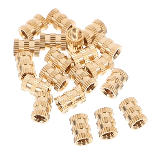 STOBAZA 10/32 * 7mm Plastic Injection Molding Nuts 20pack Heat Set Inserts Brass Threaded Inserts for 3D Printing