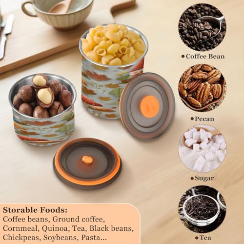 ATTX Lata de Café Acero Inoxidable 500ml con Tapa Hermética miniatura 5
