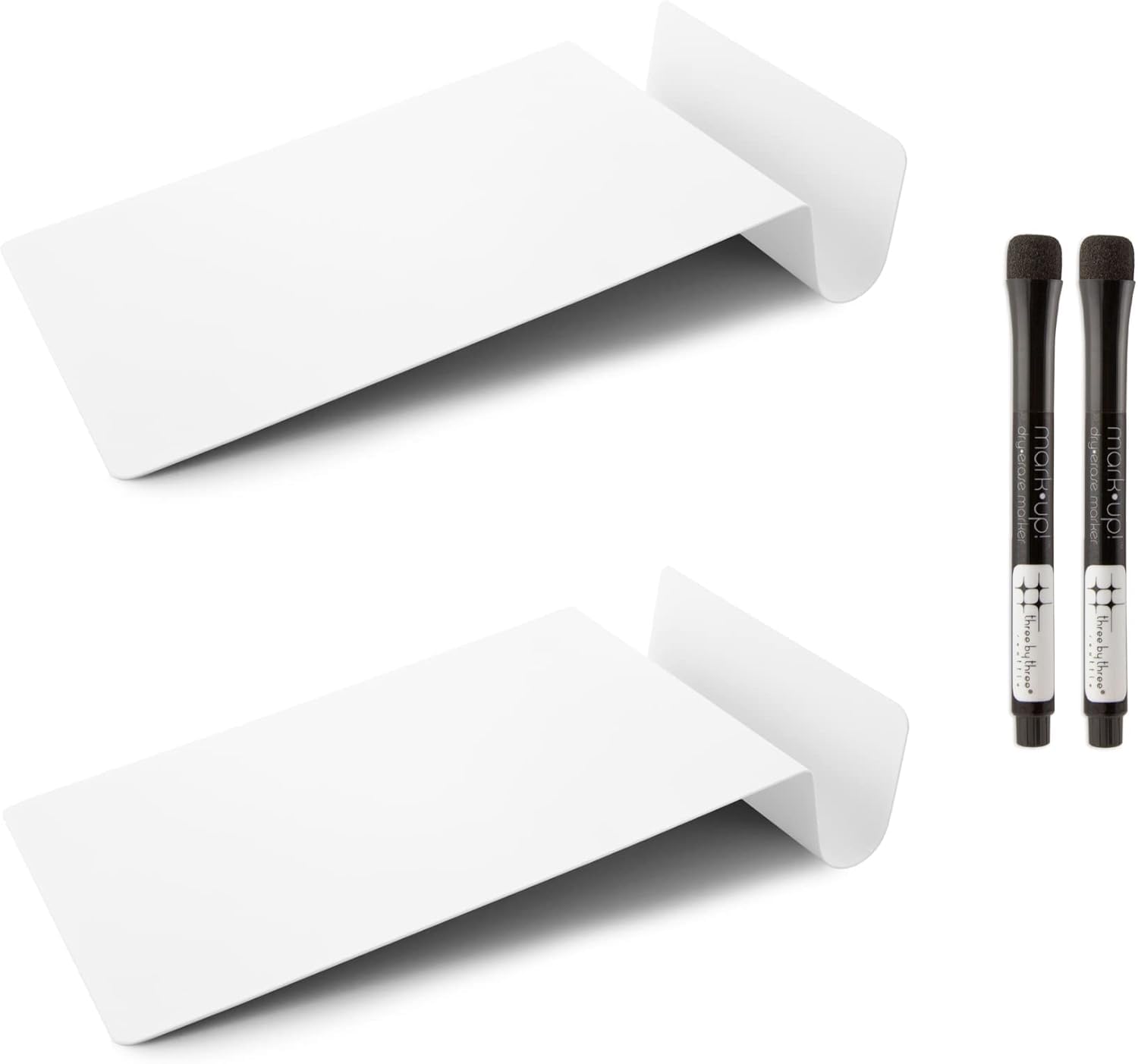 Three by Three Seattle 5.5 x 9 Inch to.do Dry Erase Board with Marker for Memos, Lists, and More in Office, Home, Classroom, and Event Spaces (2 Pack,