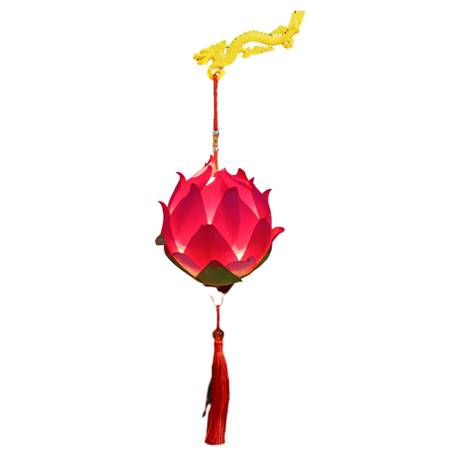 Hsioluted Chinese Traditional Portable Blossom Flower with LED Lights New Year MidAutumn Festival Handheld