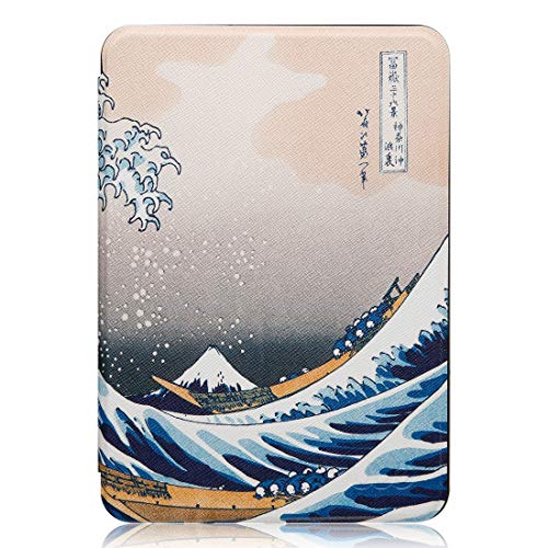 MOCA Compatible Smart Flip Cover case for 2018 All Kindle Paperwhite 10 10th th Generation 2018 Release Flip Cover case (The Great Wave) - Image 6