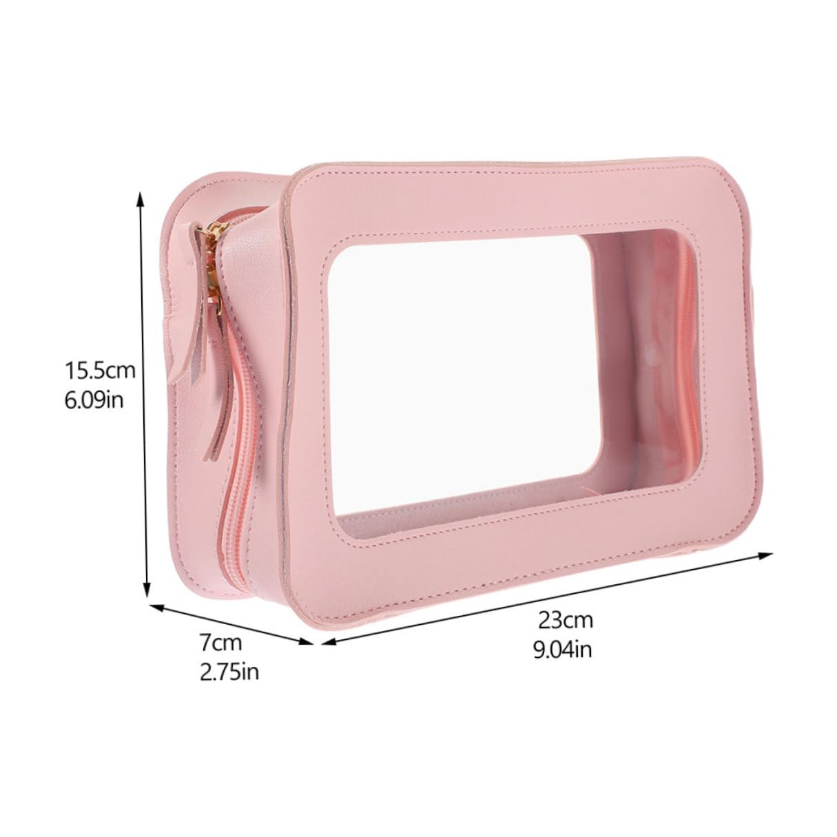 VALICLUD 2 pezzi Borsa Trasparente per Cosmetici Organizer PVC per Viaggio e Zip Resistente Capacità Spaziosa per Prodotti e Accessori