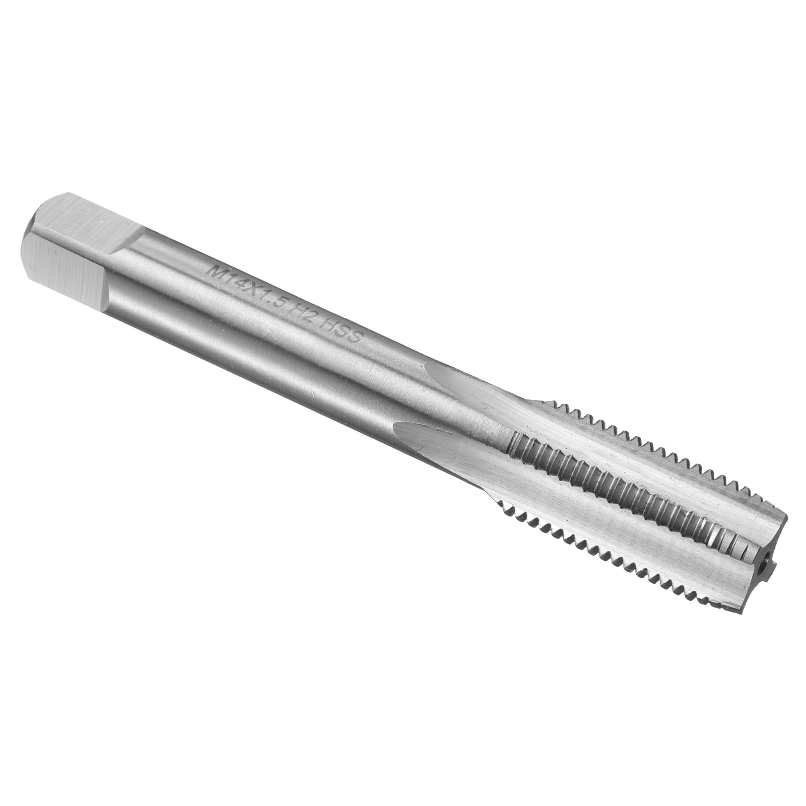 QUARKZMAN 2pcs Macho de Roscar a Mano M14 x 1.5 H2 Metric Thread Plug Style Taps Straight Flute Screw Tapping Threading Tool 9CrSi Alloy Tool Steel