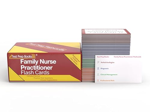 Family Nurse Practitioner Certification Flash Cards: Family Nurse Practitioner Review Flashcards for The ANCC FNP Certification Exam [Full Color Cards]