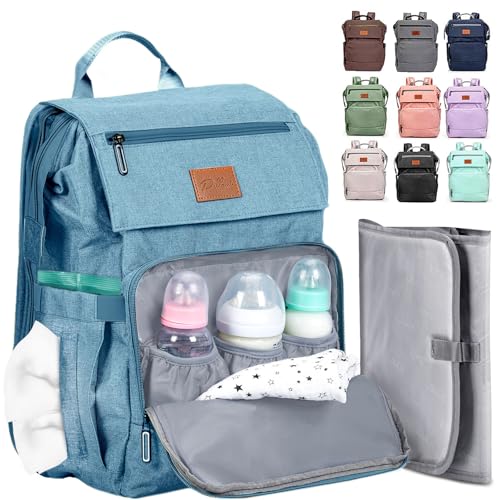 Image of PILLANI Baby Diaper Bag Backpack - Large Bag for Boys & Girls, Waterproof Diaper Backpack - Travel Diaper Bags w/Changing Pad, Baby Registry Search & Shower Gifts - Essentials Must Haves Newborn Stuff