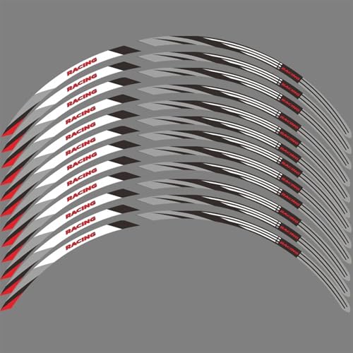 Varios Estilos Pegatina para Rueda De Motocicleta, Impermeable, para CB125F CB 125 F Twister CB 125F 2021 2022 2023, Cinta Adhesiva para Llanta(Style 3)