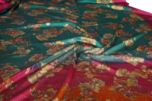Image of MIRCHI FASHION Saree for Woman Chiffon Floral Printed | Lightweight Daily Wear Comfortable Women's Sari with Unstitched Blouse Piece (Available in 15 Designs)