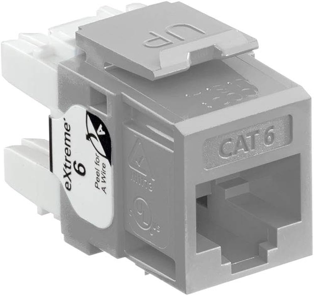 Amazon.com: Leviton Extreme 6+ QuickPort Connector, Cat 6, 61110