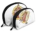 Produktbild Hot Dog Jumping in Bun Womens Travel Makeup Bag Shell Cosmetic Bags - Pack of 2