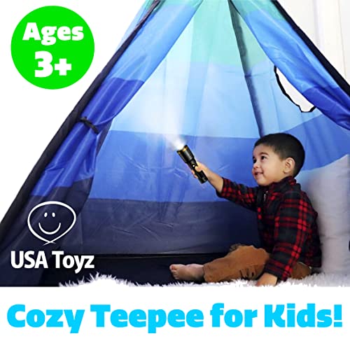 Usa Toyz 4513BL Happy Hut Teepee Tent For Kids thumb #3