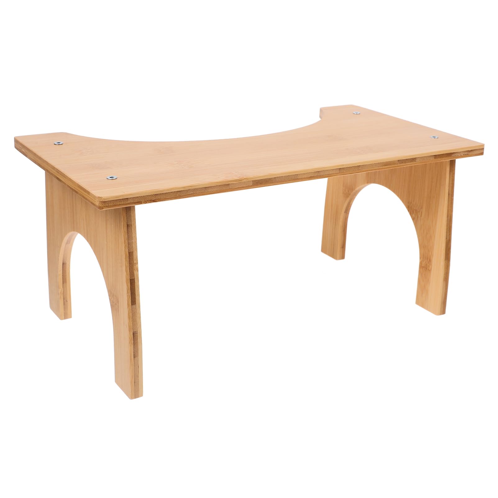 minkissy Wooden Restroom Stool Toilet Alignment Stool Anti-Slip Layer for Adults