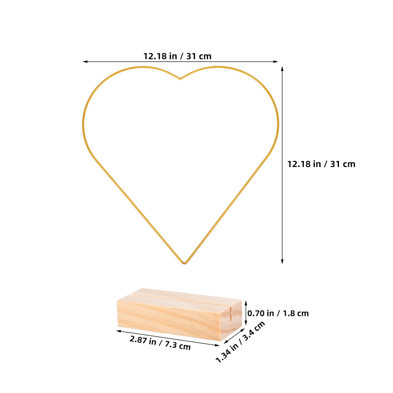 Alipis Herzförmiger Metallreifen 30 cm DIY Kranzrahmen Für Traumfänger Tischdekoration Und Bastelarbeiten