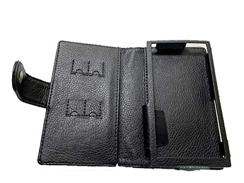 TUFF LUV Étui Housse en Similicuir avec Clip pour FiiO M11 / M11 Pro - Noir