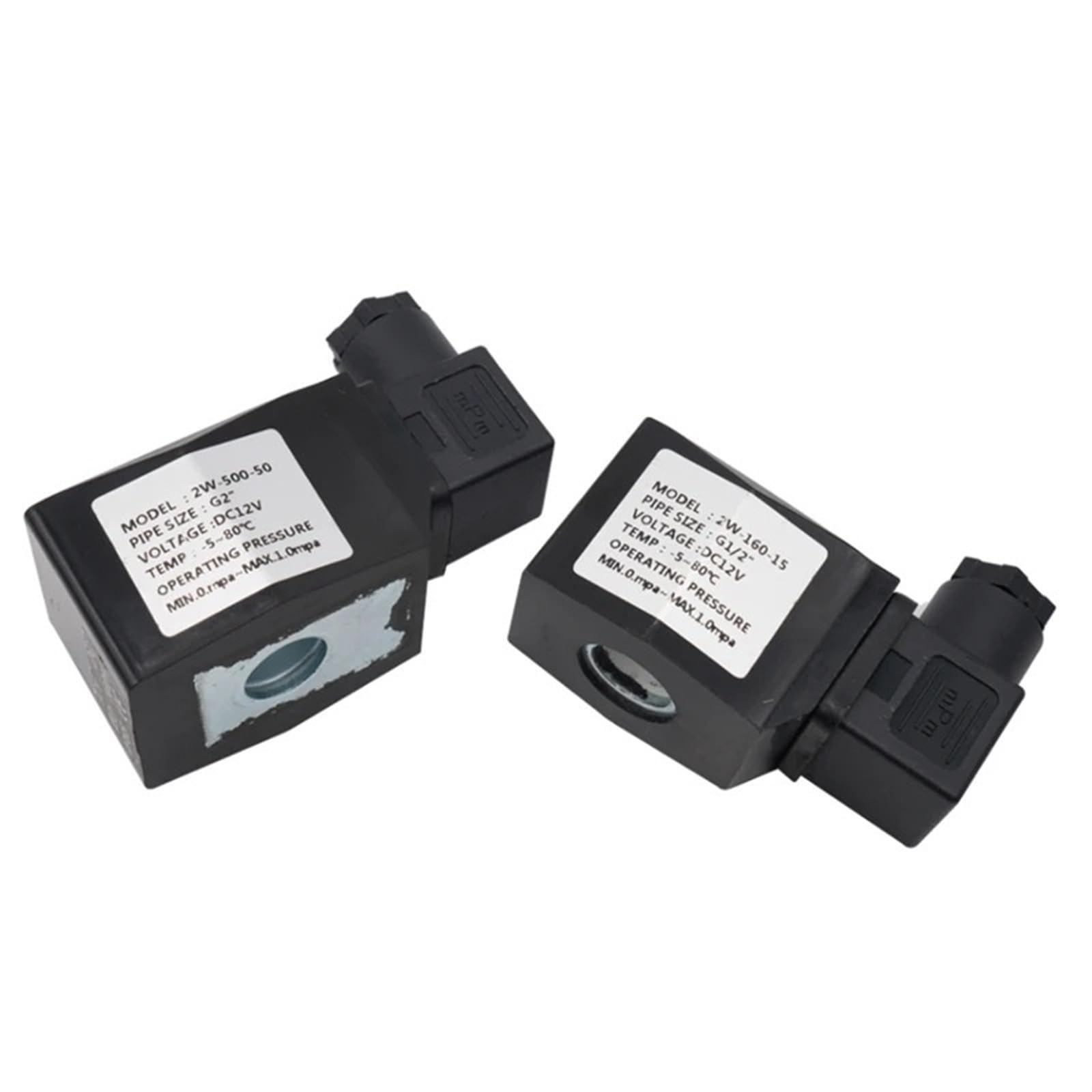 Bobine de valve IP65 G1-1/2 pouce et tension DC12V pour circuits fluides