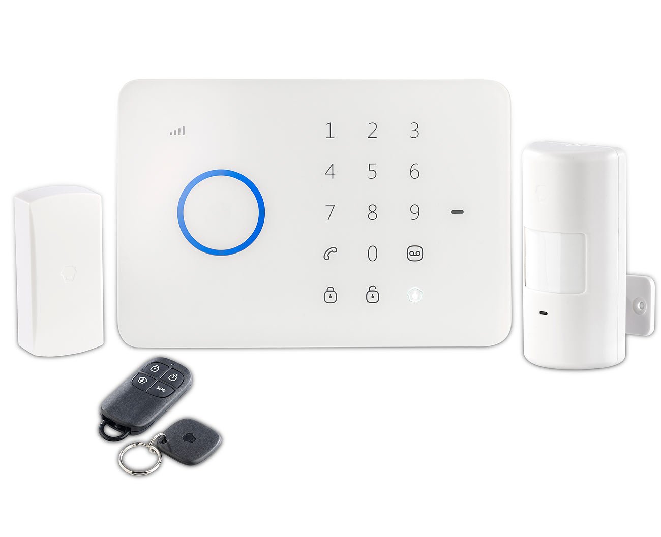 VisorTech Alarmanlage Komplettset: GSM-Alarmanlage XMD-4800.pro (Versandrückläufer) (GSM-Funk Komplett, Alarm Systeme, Solar)
