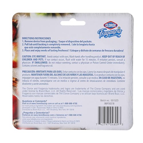 Clorox BB30278 Fraganzia Small Rooms Air Freshener In Apple Cinnamon Scent thumb #4