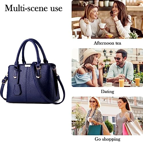 Image of XingChen Purses and Handbags for Women Fashion Messenger Bag Ladies PU Leather Top Handle Satchel Shoulder Tote Bags