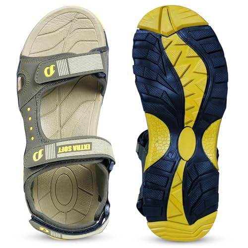 Image of DOCTOR EXTRA SOFT Men's Classic Athletic & Outdoor Casual Sandals /Floaters with Adjustable Cushion Strap for Adult | Comfortable & LightWeight |Stylish & Anti-Skid |Everyday Use for Gents & Boys D-305