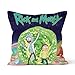 Housse de Coussin taie ,animé Rick-Morty,Taies d'oreillers Home Chambre Coussin décoratif Taille 18x18 Pouces 45x45cm taie d'oreiller