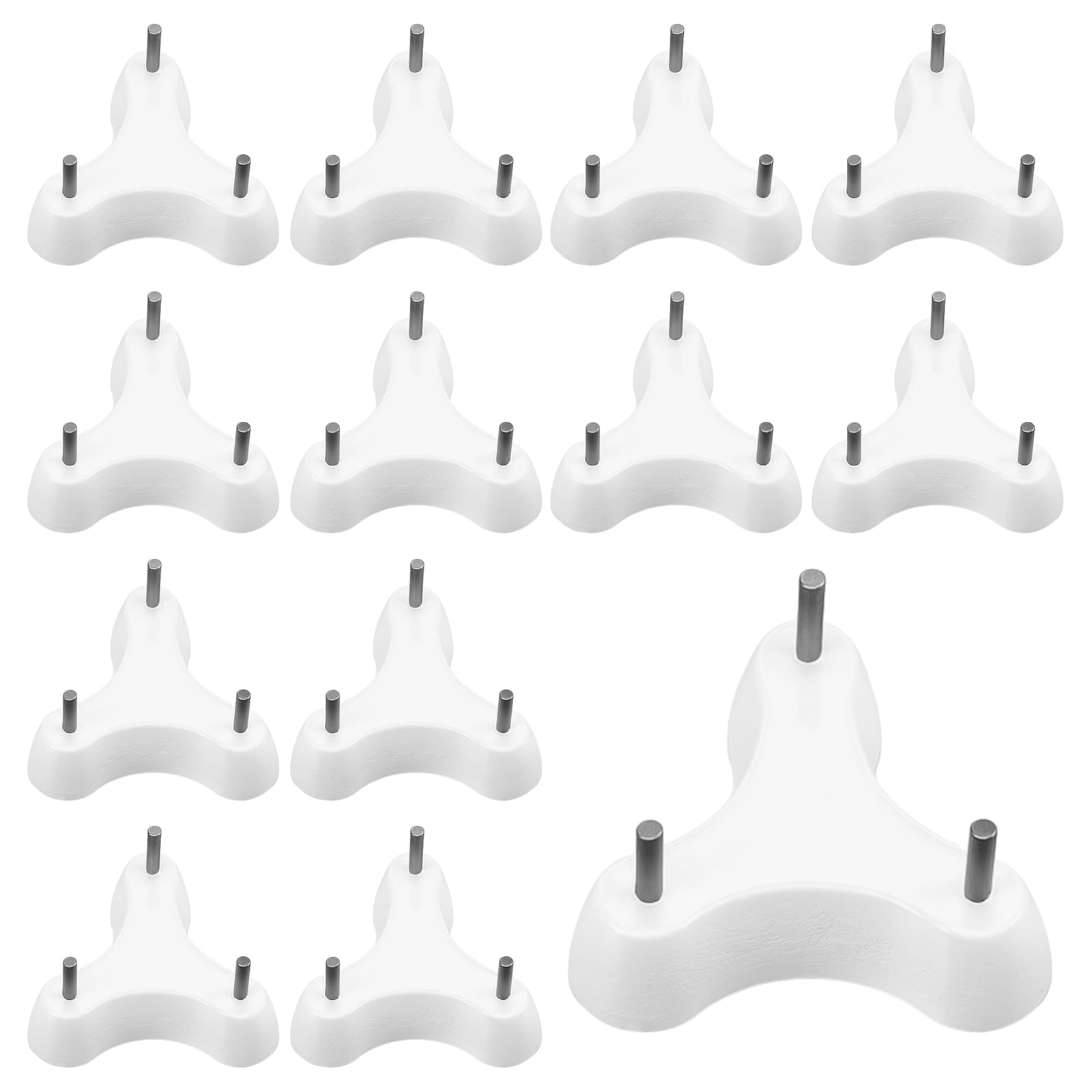 WILLBOND 12 Pack 5/8" Kiln Stilts Pottery Pointed Stilts Ceramic Tripod 3-Point Ceramic Tripod Kiln Stilt with Points Apart for Kilns Firing of Ceramics and Pottery