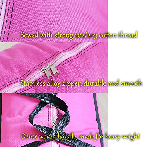 3pcs Extra Large 26.5 gal Storage Bags with Strong Handle, Travel Duffel Clothes Bags for Moving, Blue Black Yellow4