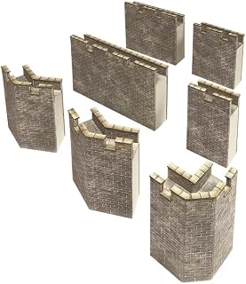 Metcalfe PO293 Castle Curtain Walls Card Kit