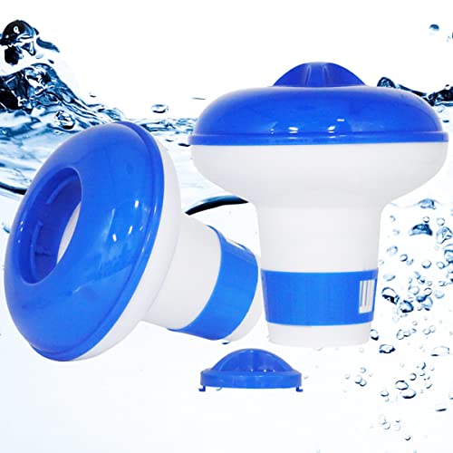 MEIYIDAY 2 unidades de 5 pulgadas para piscina, dispensador de cloro ajustable, dispensador de productos químicos para piscinas interiores y exteriores