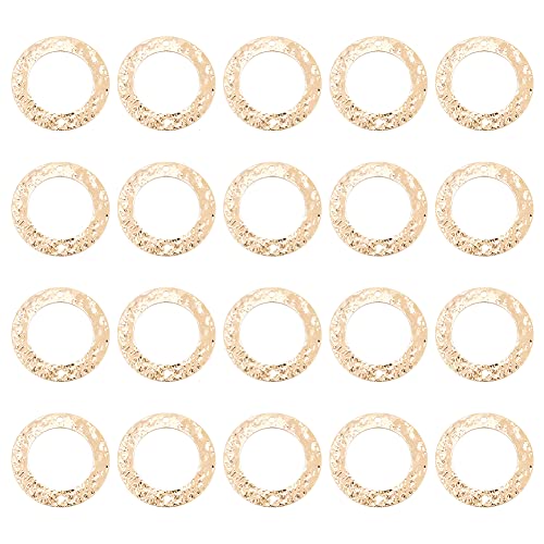 Maillons ronds plats en laiton parfaits pour créer vos boucles d'oreilles