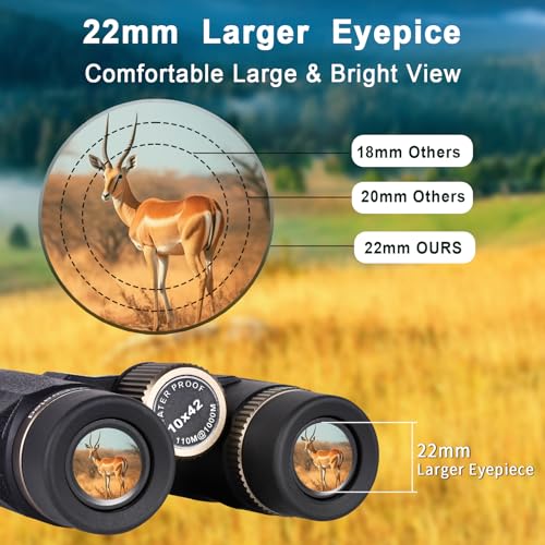 Binoculares 10x42 HD con Adaptador y Trípode miniatura 3