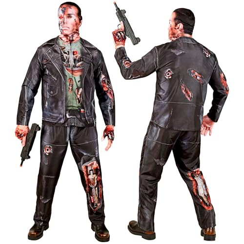 W WIDMANN MILANO Party Fashion - Disfraz de cyborg con máscara,