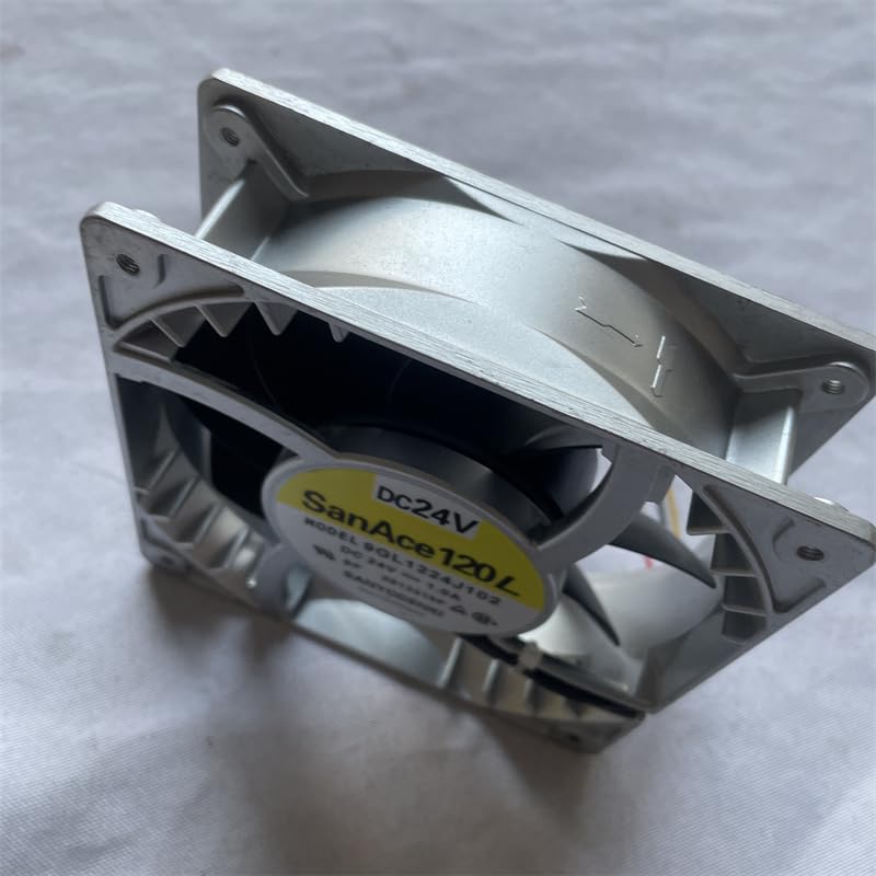 120x120x38mm 9GL1224J102 DC24V 1.0A 120mm Aluminum Frame Cooling Fan