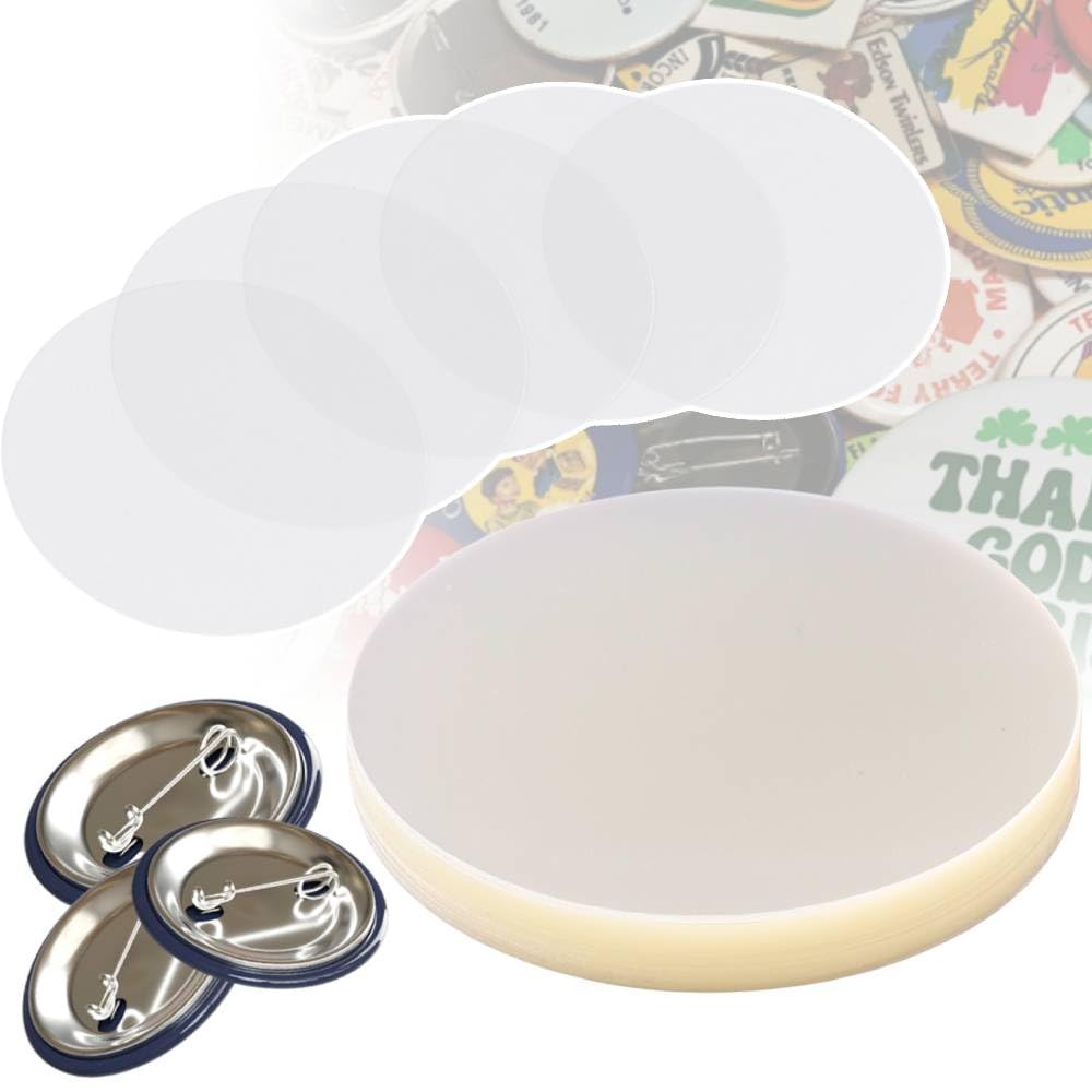 Amazon.co.jp: iimono117 缶バッジカバー 保護フィルム (32㎜ 44