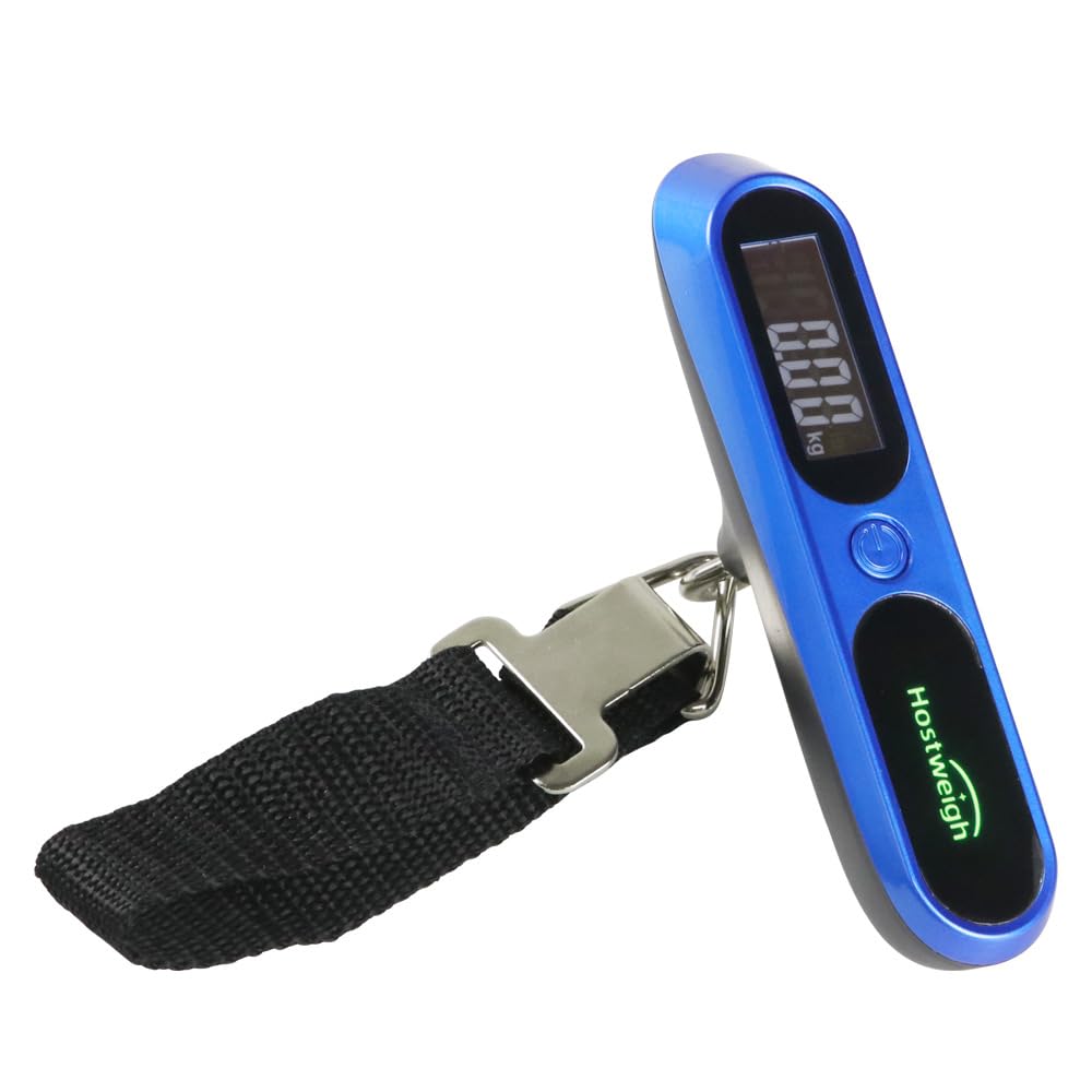 Handheld Digital Scale for Luggage and Bags, 50 kg Digital Travel Scale(Blu)