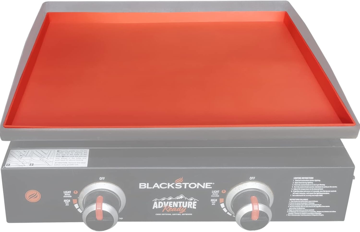 BSARTE 22 Inch Griddle Silicone Protective Mat Cover for Blackstone 22 Inch Griddle - Thicker Heavy Duty Food Grade Silicone Mat - All Season Cooking Surface Protective Cover