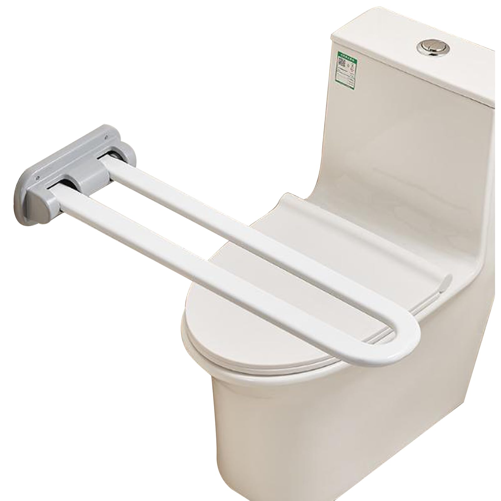 Barre d'appui WC rabattable pour handicapées et personnes âgées en inox