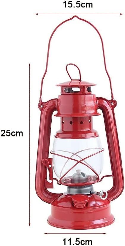 Lanterna Vintage A Cherosene 30cm - Lampada Da Tavolo Per Casa, Giardino E Campeggio (Bronzo) - Foto 8