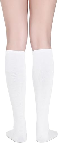 Miniatura 5 de SATINIOR Calcetines altos hasta la rodilla para mujer, calcetines de tubo alto hasta el muslo para mujer, medias largas atléticas altas para