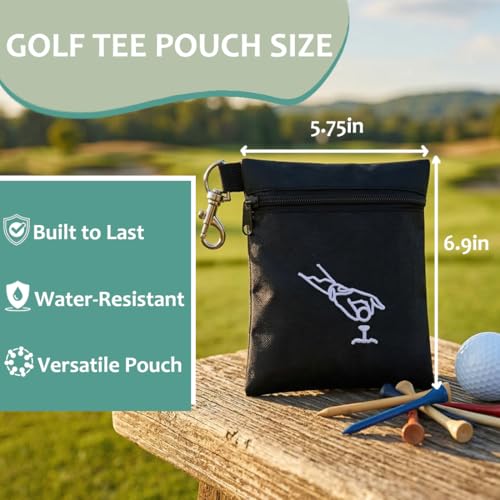 TOGETRUE Golf Tee Pouch with Zipper