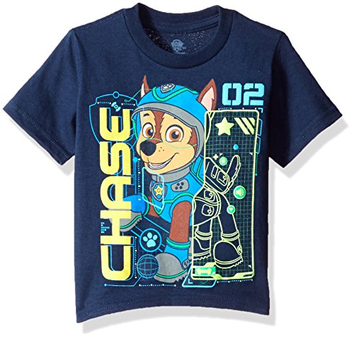 Nickelodeon Toddler Boys Paw Patrol Chase Short Sleeve T-Shirt, Navy, 3T