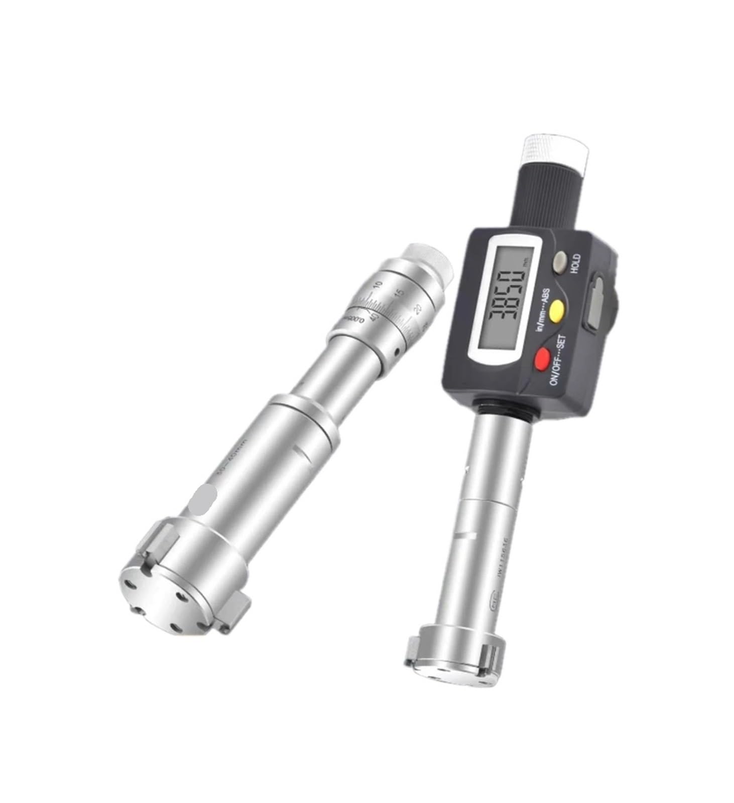 1 pz Micrometri Interni elettronici a Tre Punti 50-63mm 62-75mm 100-125mm x 0,001mm 125-150mm 150-175mm Meccanico,005mm(75-88mm Ring)