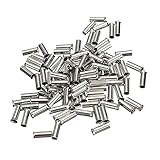 Virolas de conector de Cable no aislado, 100 Uds., Terminal de Cable eléctrico, Terminal de crimpado estañado desnudo de cobre, 0,5mm2-16mm2 22-10 AWG