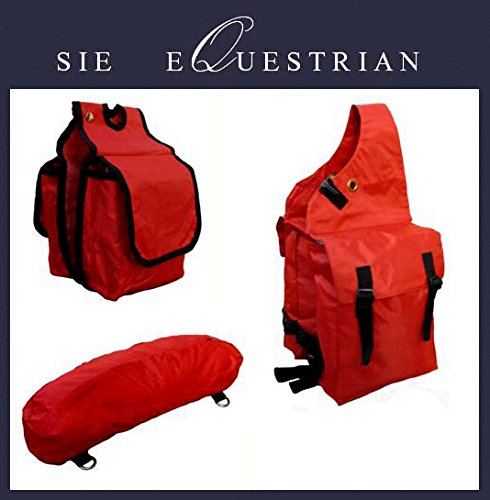 Sacs De Selle Randonnée Nylon Rouge Vin - Double Sac D'emballage Western N°05