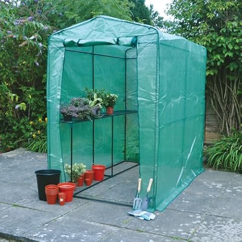 Garden Mile Large Walk-In Greenhouse with Shelves Cover
