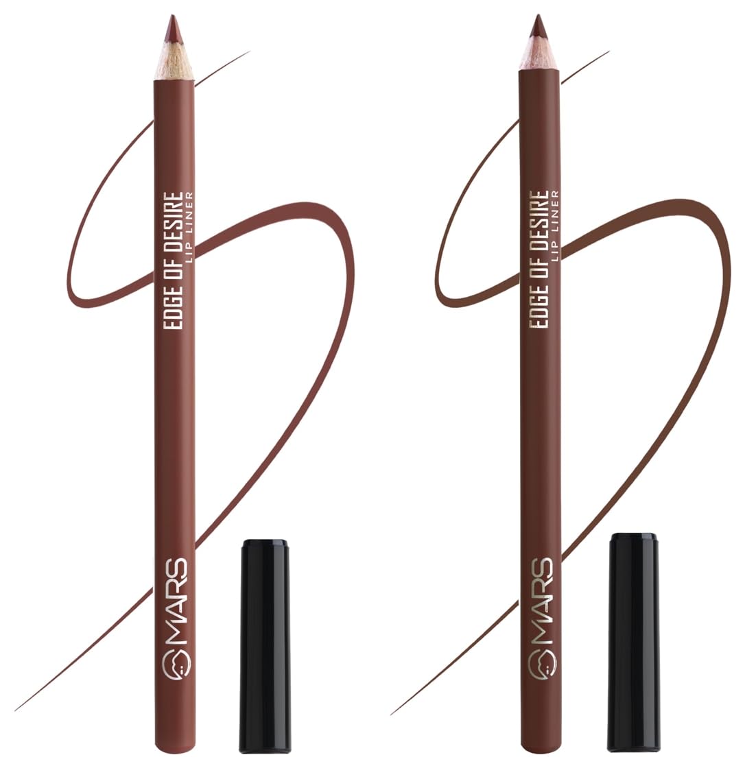 MARS Matte Lip Liner One Swipe Smooth Long Lasting Lip Pencil (1.4gm) (14-CHOCO BUTTER) Matte Lip Liner One Swipe Smooth Long Lasting Lip Pencil (1.4gm) (02-DEEP DAWN)